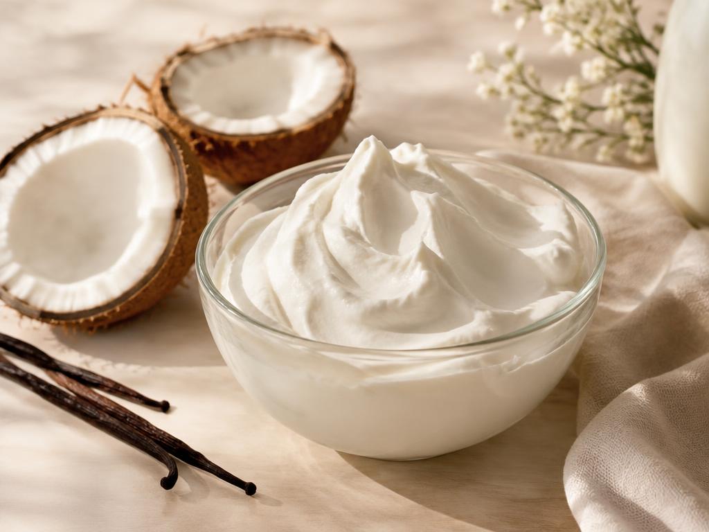 Topping de crema de coco vegano