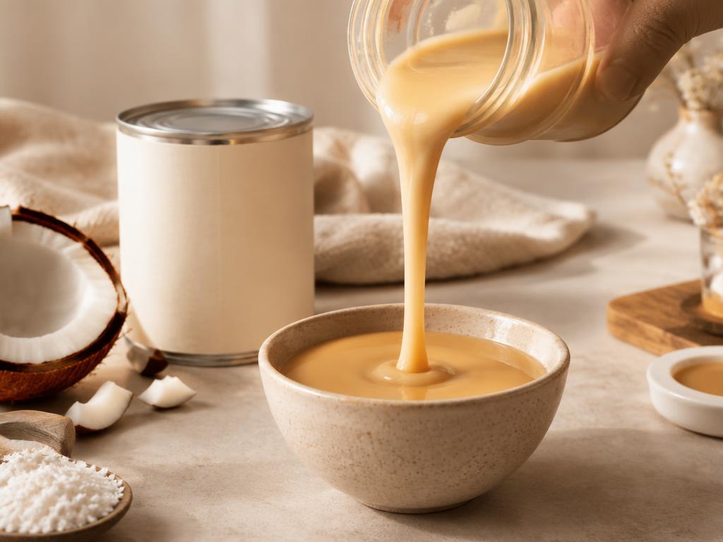 Leche condensada vegana y libre de azúcar