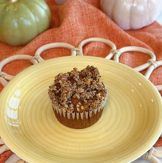 Quequitos de calabaza con un topping de crujiente